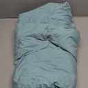 zzlamb Warm Baby Quilt Crib Comforter Small Duvet Insert, Toddler Down Comforter Kids Crib Down Throw Blanket, Lightweight Soft Brushed Noiseless Shell Down Proof Machine Washable, Aqua 41x48in