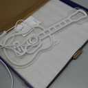 CoolGift Mart Acoustic Guitar Neon Light, Dimmable LED Guitar Neon Wall Sign USB Powered, Decorations for Bedroom Living Room Man Cave Music Studio, Gift for Guitar Players Guitarists Music Lovers