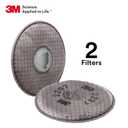 3M P100 Advanced Respirator Filter 2297, 1 Pair, Helps Protect Against Oil and Non-Oil Based Particulates, Nuisance Level Organic Vapor Relief, Mining, Shipbuilding, Abatement, Utilities