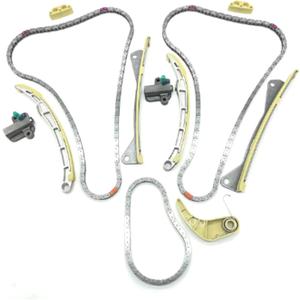 Engine Timing Chain Kit, Suitable for Hyundai Azera Santa Fe Genesis Palisade, Genesis G70/G80/G90, Kia Sedona Sorento 3.3L/3.8L, Automotive Timing Chain Set Replace 24321-3L100 24410-3CGA3