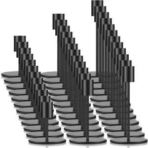 Sieral Candle Holders Bulk Taper Candlesticks Holders Set Modern Decorative Metal Candelabras for Wedding Anniversary Home Dinning Table Centerpiece Xmas Party Decor(Matte Black,36 Pcs)