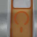 Miracase Magnetic for iPhone 17 Pro Max Case with Screen Protector [Compatible with MagSafe] Slim Thin Phone Case Military-Grade Protected for 17 ProMax Cover Bumper 6.9", Orange