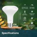 Linkind BR30 LED Flood Light Bulbs Indoor, 65W Equivalent Dimmable LED Recessed Bulbs, 10W 850 Lumens, 2700K Soft White E26 Base, Recessed Can Light Bulb for Bedroom Bathroom, 12 Packs