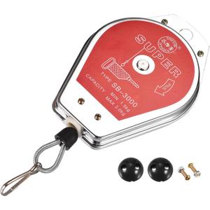 MECCANIXITY Retractable Spring Balancer Tool Holder Hanging Equipment 3.3-6.6lbs (1.5-3kg) Red for Assembly-line with Fitting Accessory