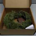 Fudios Lighted Christmas Pine Garland 6FT 48 Warm White LED Battery Operated with Timer for Mantle Fireplace Holiday Winter Decoration Indoor Outdoor Use