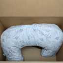 Boppy Nursing Pillow - Firm, Ergonomic U-Shaped Bottle and Breastfeeding Pillow with High Lift for Comfort and Support, Spacious Surface - Gray Gentle Leaves