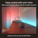 Philips Hue Indoor 6-Foot Smart LED Light Strip Base Kit with Plug - Flowing Multicolor Effect - 1 Pack - Control with Hue App - Compatible with Alexa, Google Assistant and Apple HomeKit