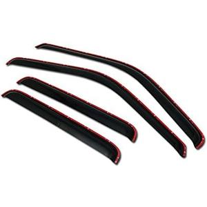 R&L Racing in-Channel Smoke Window Visor Compatible with 1999-2016 Ford F250 F350 Superduty Crew Cab