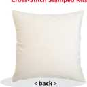 Lovxvouy Pillow Cross Stitch Kits for Adults Beginners-Preprinted Needlepoint Kit Stamped Crossstitching Kits 11CT Cross-Stitch Kit Stitches Kit Embroidery Kits-Forest Tiger 18x18 inchs (ColorCraft30)