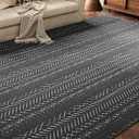 AMOAMI-Area Rug 9x12-Boho Rugs for Living Room Machine Washable-3D Rugs for Bedroom-Non Slip Floor Rug-Moroccan Indoor Carpet for Bedroom Dining Room