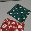 Realeaf Christmas Dog Bandanas 2 Pack, Christmas Tree and Santa Claus Dog Scarf for Boy and Girl, Premium Durable Fabric, Holiday Bandana for  Dogs (Small)