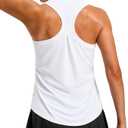 Women's Workout Tank Tops Racerback Athletic Gym Shirts, Large