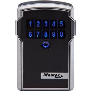 Master Lock Digital Lock Box for Keys with Code, Electronic Wall Mount Key Safe with Bluetooth Connection to iOS/Android App and Sharable Keypad Codes, 3-1/4 Inches Wide, 5441EC