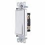 GE Paddle Rocker 3 Way Switch - Replacement for Light & Fan Switches, Grounding, UL Listed White 18233 and Drywall Screws