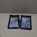 Niveaya [Up to 10.5"]Waterproof Phone Pouch - 2 Pack, Waterproof Phone Lanyard Case with iPhone 17/16/15/14/13 Pro Max up to 9.5", Phone Dry Bags for Vacation Beach Pool Kayak Cruise Travel Essentials (Black+ Black)