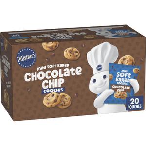 Pillsbury Soft Baked Mini Chocolate Chip Cookies 20 Count (EXP 03/02/26)