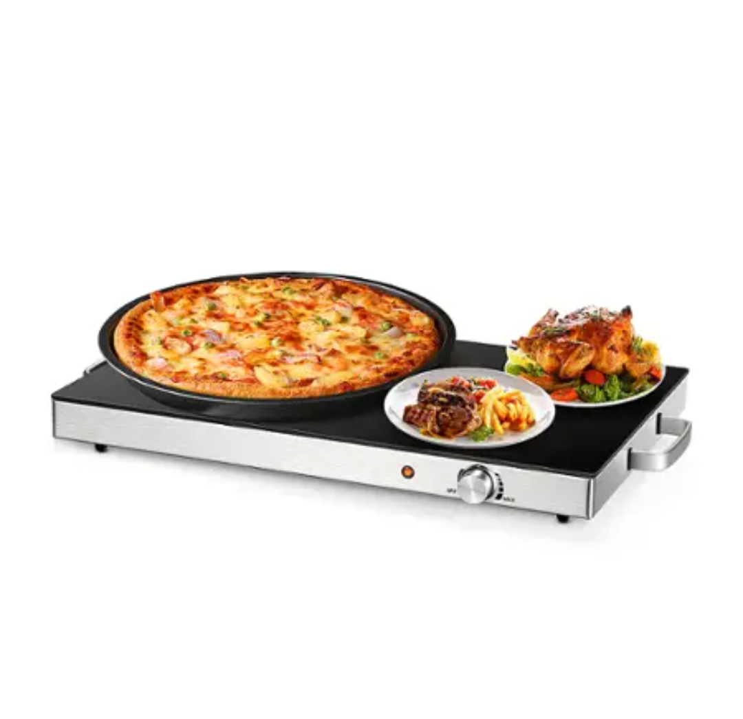 22 x 14 Inch Electric Warming Tray Hot Plate Dish Warmer with Adjustable Temperature