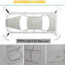 runmade Universal Car Truck Pickup 8PCs Black Rear Bumper Guard Side Anti-Scratch Protector Trim Rubber Strips