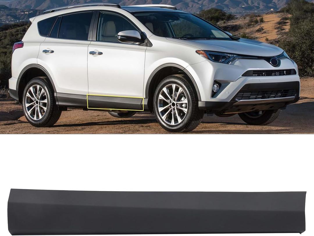 Front Door Lower Molding Trim Panel Fit for RAV4 2016-2018, Right Passenger Side