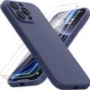 FlyReal Magnetic for iPhone 16 Pro Case, Compatible with MagSafe, (Integrated Silicone Camera Control Button) (Camera Protection) + Screen Protectors, Microfiber Lining Case 6.3", Navy Blue