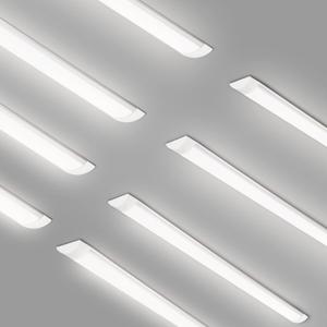 8 Packs 4FT LED Batten Light with 20cm Cable, Ultra-Thin Ceiling Surface Mounted Light, 40W, 4000K, IP20, LED Ceiling Lamp for Garage, Shop, Hallway, Office, Market, ver2