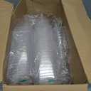 APACALI 100PCS Plastic Wine Glasses 7oz Disposable Champagne Glasses With Stem, Clear Cocktail Glasses Disposable Wine Mousse Cups Dessert Cups for Party Weddings, Birthdays, Catering, Picnics