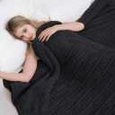 Electric Heated Blanket Full Size 72"84" with 9 Heating Levels & 1-10Hs Auto OffDouble Sided Plush Sherpa, Energy Efficient, Machine Washable, for Couch & Bed, Black