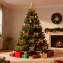 26 Pcs Gold Small Velvet Bows Decorations Vintage Christmas Ornaments for Christmas Tree Gift Wrapping Wreath Table Fireplace Garland and Xmas Party (Brown)