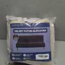 H.VERSAILTEX Real Futon Cover Armless Sofa Covers Sofa Bed Covers Stretch Futon Couch Cover Sofa Slipcover Furniture Protector Thick Soft Fabric Form Fitted Stay in Place, Ivory