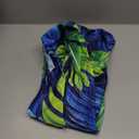 Round Fitted Tablecloth with Elastic Edged, Fall Tablecover Leaves, Waterproof Wipeable Round Table Cover for Party, 54"-58", 60Inch (F-palm Tree)