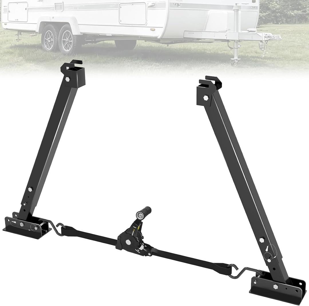 RV I-Beam Mount Stabilizer, 17"-35" Adjustable Anti-Sway Trailer Jack