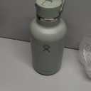 Hydro Flask Water Bottle - Insulated Stainless Steel - Wide Mouth Flex Straw Lid, Non Spill, Leakproof and Refillable in 64 Oz Tonal Agave