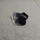 Pilates Socks with Grips for Women, Non-Slip Yoga Athletic Socks for Barre Barefoot Workout Hospital (Small-Medium, 1 Blue/White/Gray/Black- 4 Pairs)