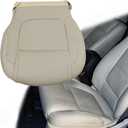 Mythoria Driver Side Bottom Replacement Perforated Leather Seat Cover Light Gray #CL Compatible with Ford Explorer Limited, Sport, XLT, 2WD, AWD, 4WD 2011 2012 2013 2014 2015