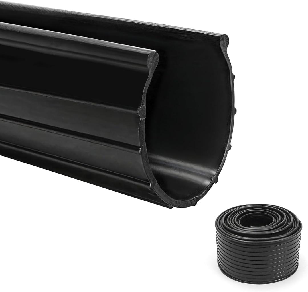 Bottom Garage Door Gasket Weather Stripping Seal, Bead Shaped End Type, 3.1" Width, 16 Feet Length, 0.14" x 0.15" End, Extra Thick Universal Rubber Threshold Kit Sealer Replacement, Weatherproofing