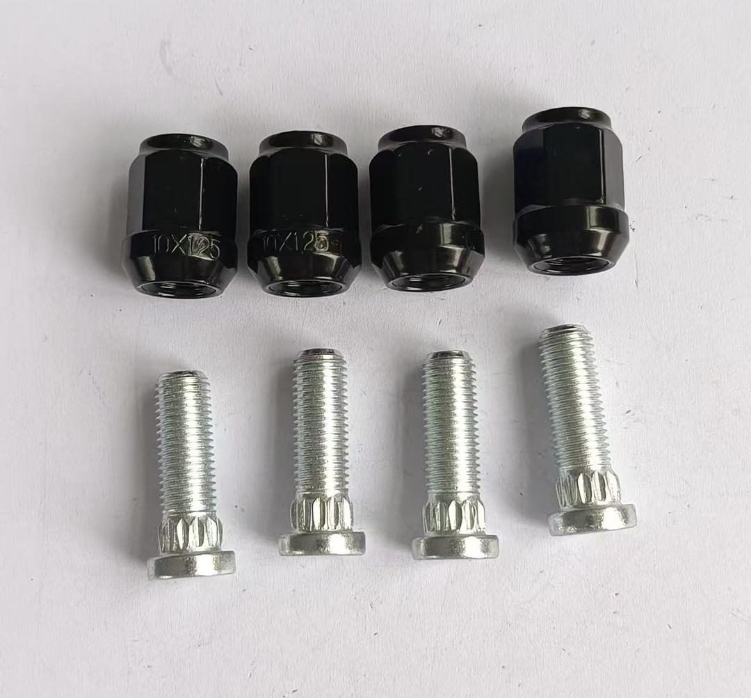 Wheel Stud and Black Nut Kit 85-1080 Replacement for 2016+ Can-Am UTV Defender HD5 HD8 HD9 HD10, Maverick Trail 800 1000 Sport Front or Rear & Commander Rear Left