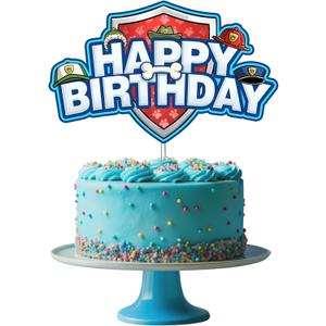 Puppy Patrol Birthday Cake Topper for Party (Boys and Girls)