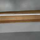 Amazon Basics No Drill Spring Tension Curtain Rod, Adjustable Length 36-54", Classic Finial, White