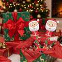 ArtCreativity Light Up Christmas Santa Bubble Wand for Kids, Xmas Gifts for Kids, 14" Bubble Blower with Light & Sound, Bubbles for Toddlers, Christmas Goodie Bag Stocking Stuffers for Toddlers