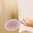 Purple Double-sided Hair Brush, Portable Massage Comb