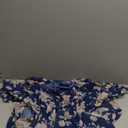 Women's Plus Size Floral Tiered Ruffle Long Sleeve Evening Party Wedding Guest Dress (X-Large, Navy Blue)