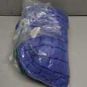 Puffer Quilted Tote Bag for Women Nylon Crossbody Bags Puffy Purse Hobo Large Shoulder Bag Trendy (Navy Blue)