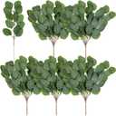 WILLBOND 30 Pieces Eucalyptus Stems Artificial Leaf Stem Faux Long Eucalyptus Artificial Greenery Leaves for Wedding, Office, Holiday, Home, Garden, Greens Decor