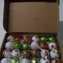SM SunniMix 24Pcs Christmas Tree Ornaments Xmas Decor Reusable Gift DIY Decorative Hanging Baubles for Party Favor Wedding Xmas Home
