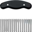 HIC Kitchen Crinkle-Cut Wave Slicer French Fry Vegetable Cutter, Stainless Steel Blade, For Waffle Fries Chips Decorative Vegetables Holiday Meal Prep And Baby-Led Weaning