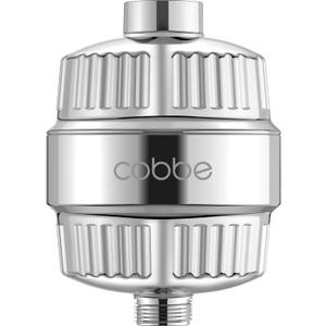 Cobbe HD HEAVY DUTY High Output Shower Filter 99% REMOVAL Shower Head Filter for Hard Water, Heavy Metals, Chlorine and Harmful Substance, Improve your skin and hair - Chrome 