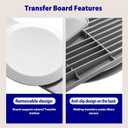 Grey Transfer Board with Turntable, Transfer Board from Bed to Wheelchair, Patient Transfer,Slide Assist Device for Transferring or Seniors from Wheelchair to Bed, Toilet, Tub, Car