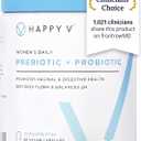 Happy V Dr. Formulated Vaginal Probiotics for Women Odor & Itch Support, Urinary & Gut Health, pH Balance | Womens Daily Probiotic with Patented Prebiotics & Lactobacillus for Feminine Wellness. exp date 04/2028