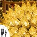 Upgraded 250 LED C6 Connectable Warm White Christmas String Lights, 82FT Waterproof Christmas Twinkle Light Outdoor, Plug in Fairy Lights Indoor with 13 Modes & Timer for Christmas Tree Decorations