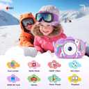 MAVOKIS Kids Camera Digital Camera for Age 3-8, 1080P Toddler Camera for Kid with 32GB SD Card, Toddler Girls Toys Age 6-9, Christmas Birthday Gifts for Children, Purple